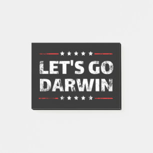 Låt oss Go Darwin Post-it Block