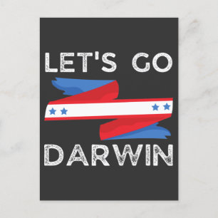 Låt oss Go Darwin Vykort