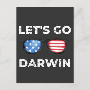 Låt oss Go Darwin Vykort