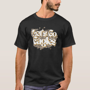 Låt oss Go Eagles School Spirit Mascot Leopard Che T Shirt