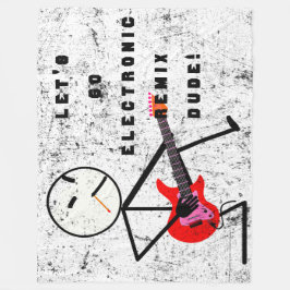 LÅT OSS GO ELECTRONIC REMIX Fleece Blanket