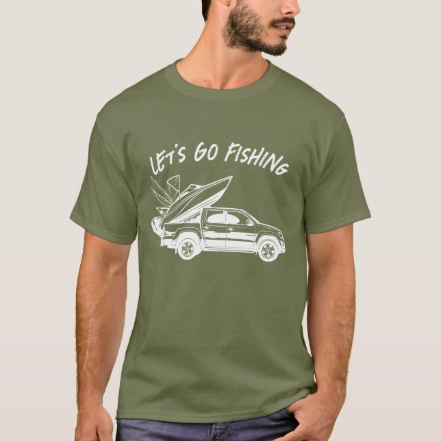 Låt oss Go FishBoat and SUV Car T Shirt (Framsida)