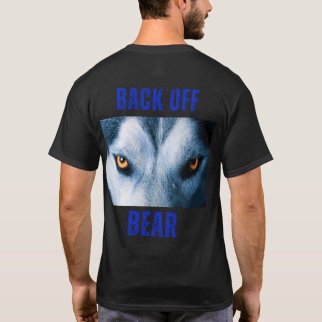Låt oss Go Fishin på baksidan av björnen T Shirt (Baksida)