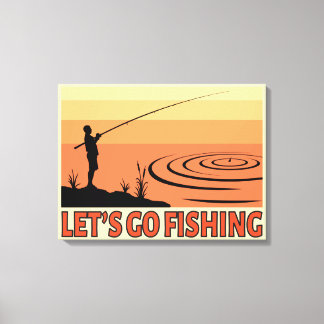 Låt oss Go Fishing Canvastryck