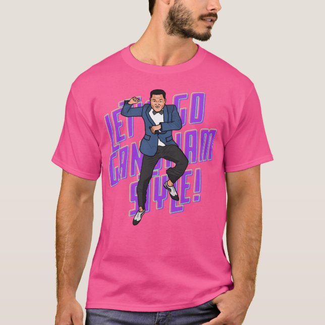 Låt oss Go Gangnam Stil T Shirt (Framsida)