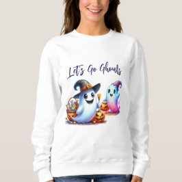 Låt oss Go Ghouls, 2 Cute Ghost Halloween T Shirt
