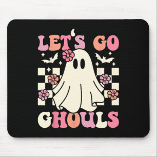 Låt oss Go Ghouls Halloween Ghost Costume Retro Gr Musmatta