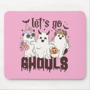 Låt oss Go Ghouls Halloween Musmatta