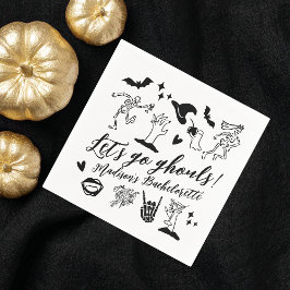 Låt oss Go Ghouls Spooky Whimsical Bachelorette Pappersservett