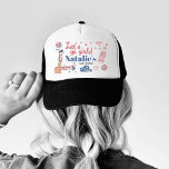 Låt oss Go Girls Cowgirl Last Rodeo Bachelorette Keps<br><div class="desc">Yehaw, cowgirl! Hämta redot till sten med din sista rodeo i stil med vår Låt oss Go Girls Cowgirl Last Rodeo Bachelorette Truckerkeps! Det är perfektens tillbehör till din röda, vita och blå land westerna äventyr, packad med alla nyckel-attribut för att göra din bachelorettfest oförglömlig. Vår anpassningsbar-truckerkeps är en personlig-fest...</div>