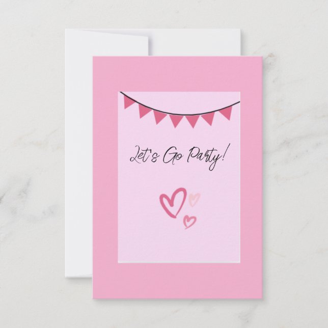 Låt oss Go Party Inbjudan (Framsida)