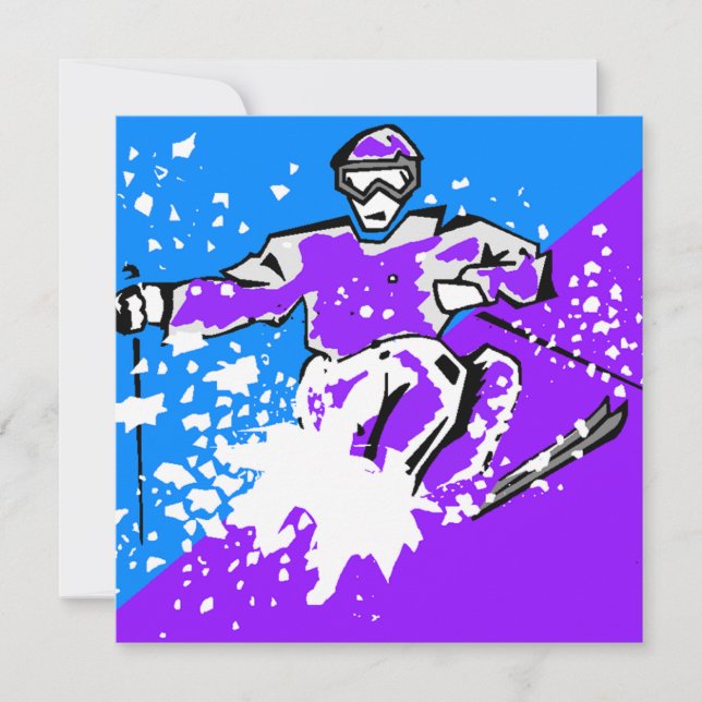"LÅT OSS GO SKIING" - inbjudan till nyskidning i s (Framsida)