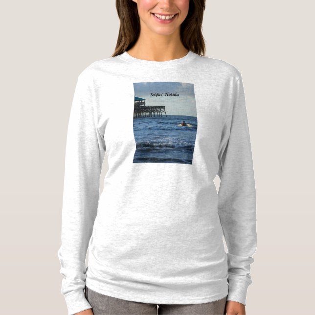 Låt oss Go Surfing Hoodie T Shirt (Framsida)