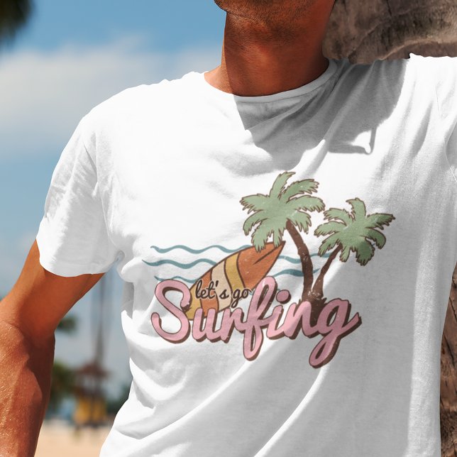 Låt oss Go Surfing Summer Surfa Board T Shirt (Skapare uppladdad)