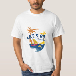 Låt oss Go Swimming - Roligt Summer Beach T-Shirt