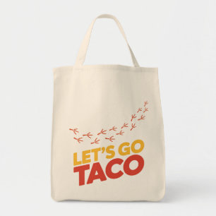 Låt oss Go TACO Chicken-fotavtryck Tygkasse