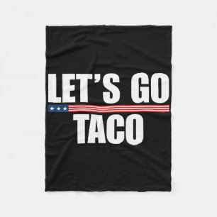 Låt oss Go Taco Funny Alltid Chickens Out 2 Fleecefilt