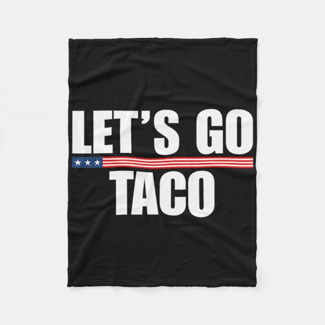 Låt oss Go Taco Funny Alltid Chickens Out 2 Fleecefilt (Framsidan)