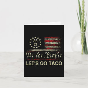 Låt oss Go Taco Funny Parody Meme 4 Kort