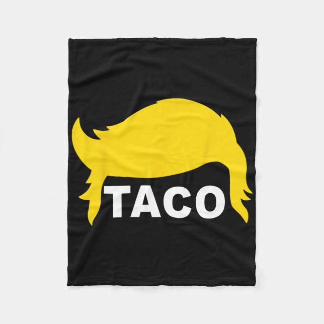 Låt oss Go Taco Funny Taco Hair Fleecefilt (Framsidan)