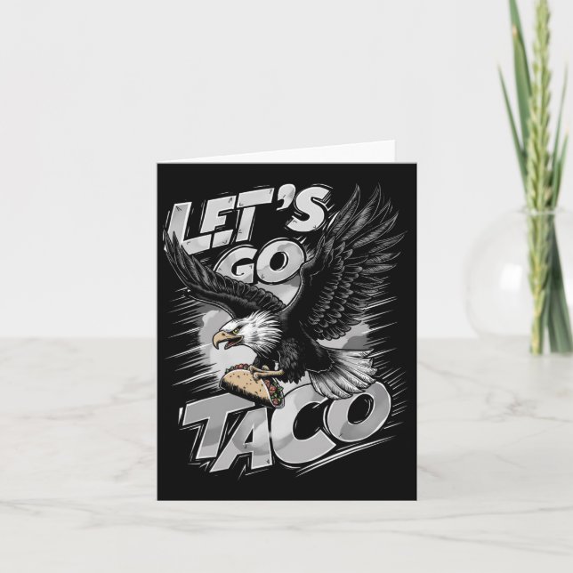 Låt oss Go Taco Funny Trump Alltid Chickens Out 42 Kort (Framsida)