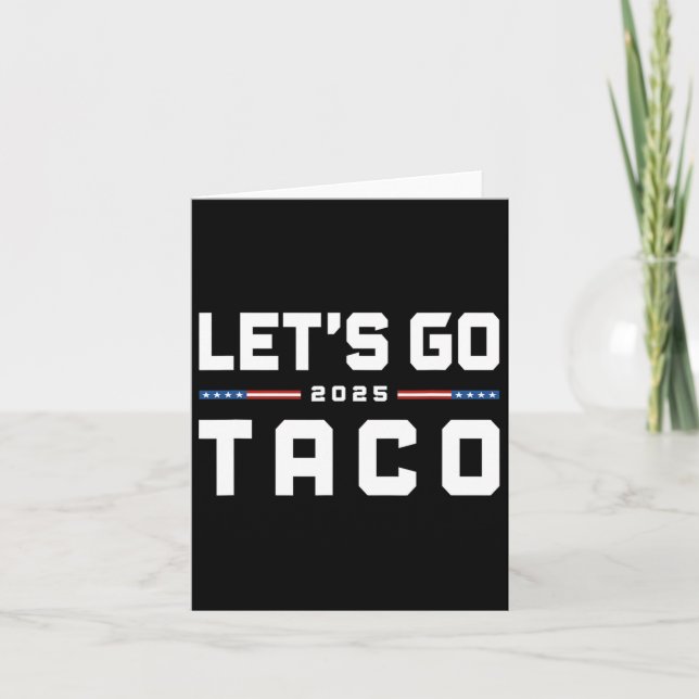 Låt oss Go Taco Funny Trump Alltid Chickens Ut 20 Kort (Framsida)