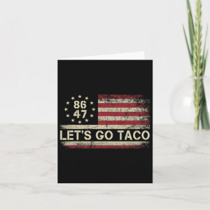 Låt oss Go Taco Funny Trump Alltid Chickens Ut 33 Kort