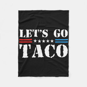 Låt oss Go Taco - Lilla Patriotic Taco Trade Tarif Fleecefilt