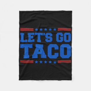 Låt oss Go Taco - Lilla Patriotic Taco Trade Tarif Fleecefilt