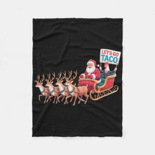 Låt oss Go Taco - Luserig Sleigh Ride med Jultomte Fleecefilt