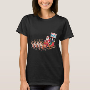 Låt oss Go Taco - Luserig Sleigh Ride med Jultomte T Shirt