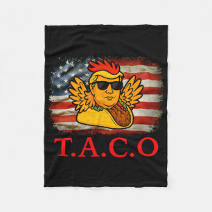 Låt oss Go Taco Shirt T.a.c.o Funny Trendig Chicke Fleecefilt