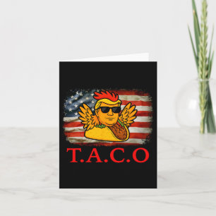 Låt oss Go Taco Shirt T.a.c.o Funny Trendig Chicke Kort
