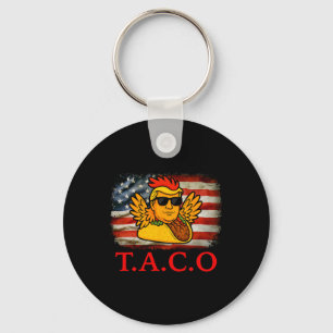 Låt oss Go Taco Shirt T.a.c.o Funny Trendig Chicke Nyckelring
