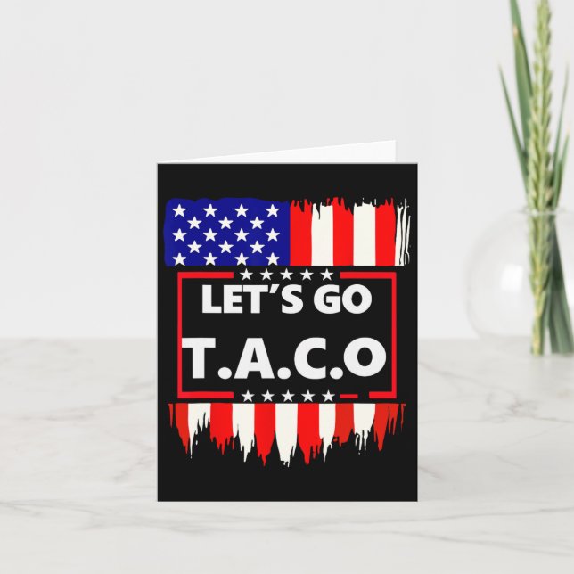 Låt oss Go Taco Teelets Go Taco Kort (Framsida)