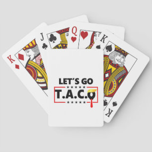 Låt oss Go TACO Trump 4:e juli Taco Älskare Casinokort