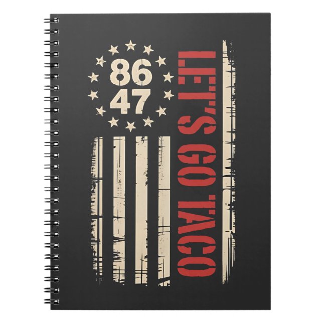 Låt oss Go TACO Trump Always Chickout Anteckningsbok (Framsidan)