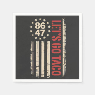 Låt oss Go TACO Trump Always Chickout Pappersservett