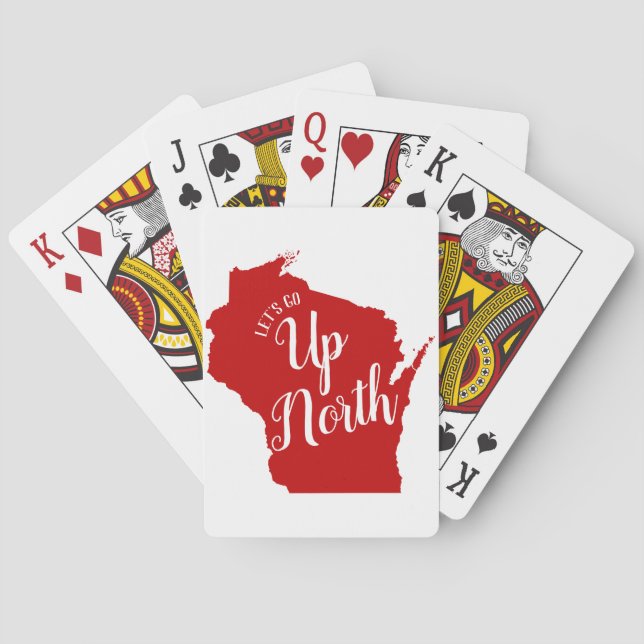 Låt oss Go Up North Wisconsin Personlig Casinokort (Baksidan)