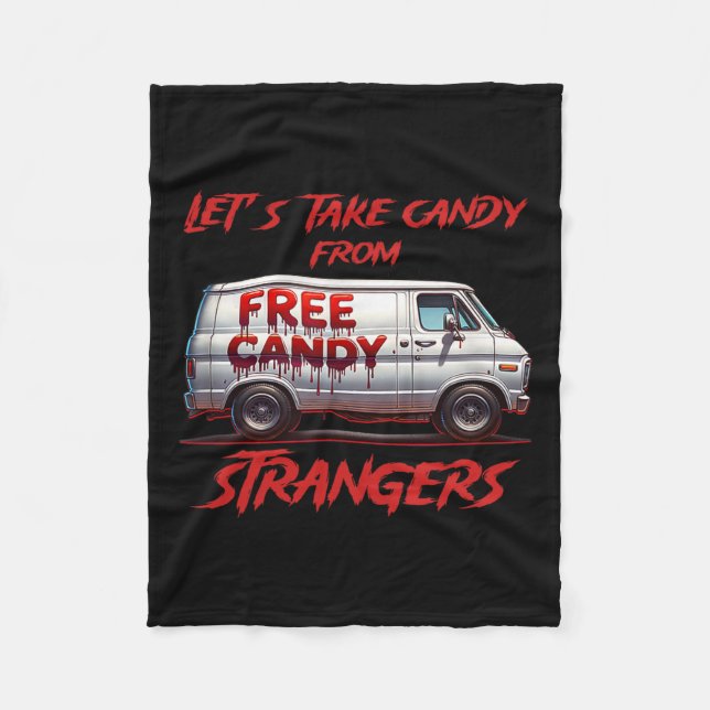 Låt oss godis från Strangers Funny Halloween 11 Fleecefilt (Framsidan)