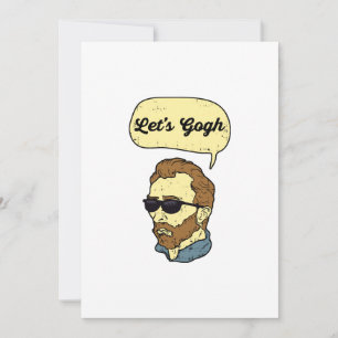 Låt oss Gogh Van Gogh Julkort