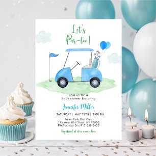 Låt oss Golf Baby Shower med skärpegaranti Inbjudningar