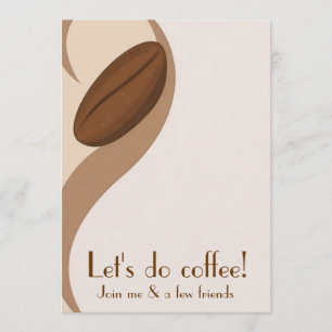 Låt oss gör Coffee Luncheon-inbjudan Inbjudningar