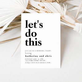 Låt oss Gör den här mallen för inbjudan till repet