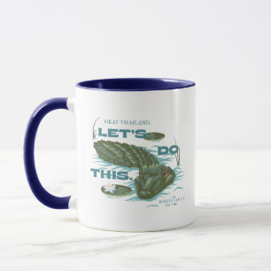 "Låt oss gör detta" Alligator - Vitboken Lotus Mugg