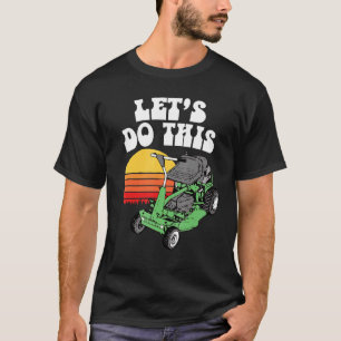 Låt oss Gör detta på lördag: Retro Riding Gräsmatt T Shirt