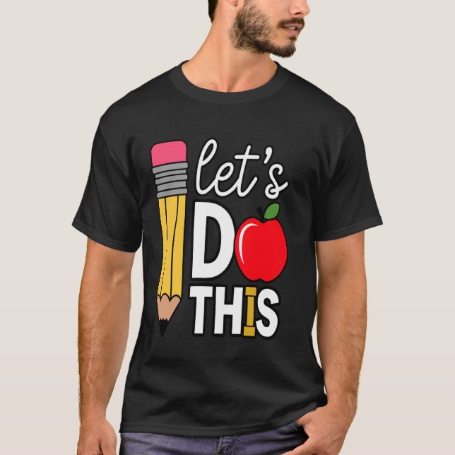 Låt oss göra den här testdagen, testa läraren Moti T Shirt (Framsida)