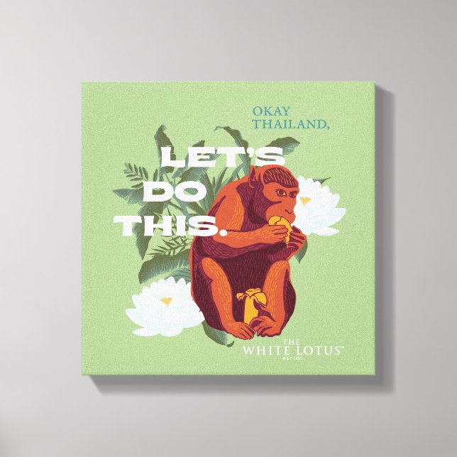 "Låt oss göra det här" apan - vitboken Canvastryck (Framsida)