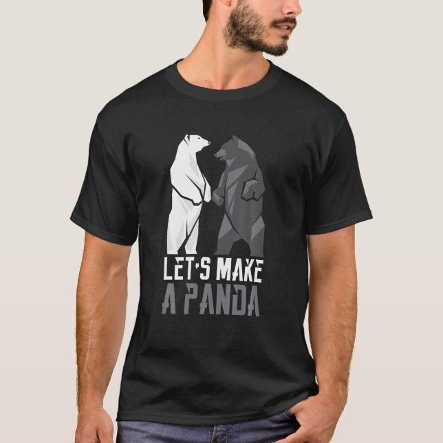 Låt oss göra en Panda T Shirt (Framsida)