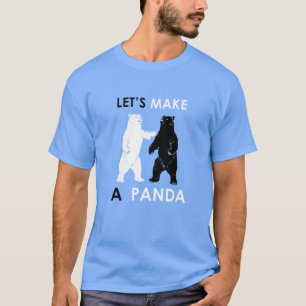 Låt oss göra en Pandaskjorta den roliga polara T-shirt